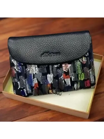 Компактный кошелек натуральная кожа