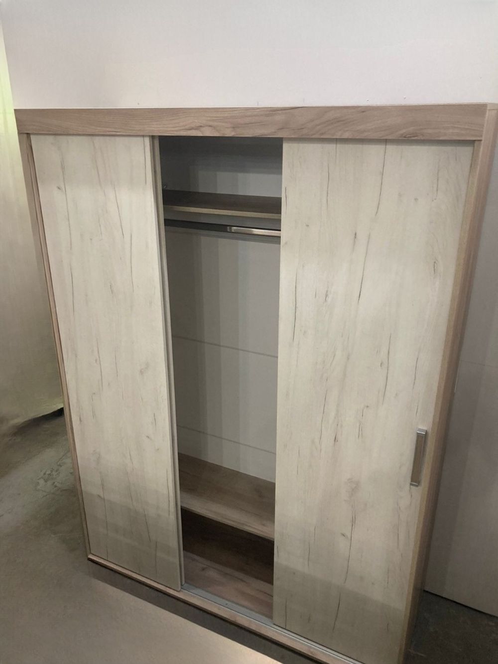 Шкаф-купе Ольга-19 дуб крафт серый/дуб крафт белый