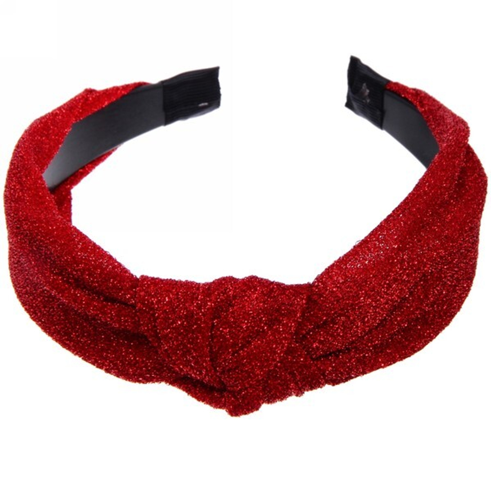 Ободок для волос «New Style - Классика», однотонный с люрексом, ширина 2,8см, 6 цветов