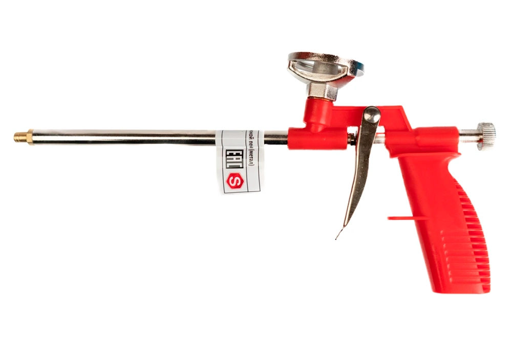 Пистолет для монтажной пены металлический с регулятором Samtools