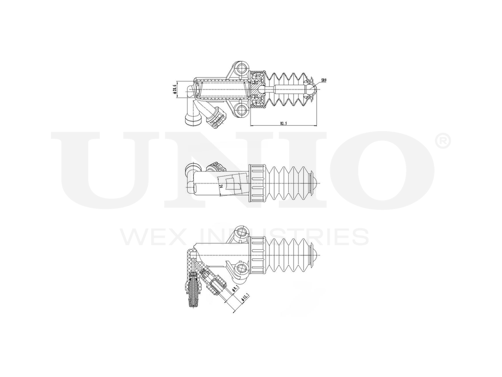 Цилиндр сцепления рабочий UNIO BRC-10513