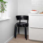 Деревянный стул - YNGVAR IKEA/ ИНГВАР ИКЕА, 71х53х51 см, черный