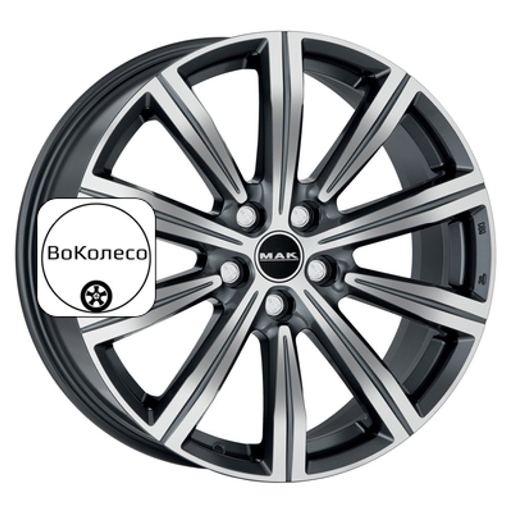 9x22/5x112 ET48 D66,6 Birmingham Gunmetal Mirror Face MAK