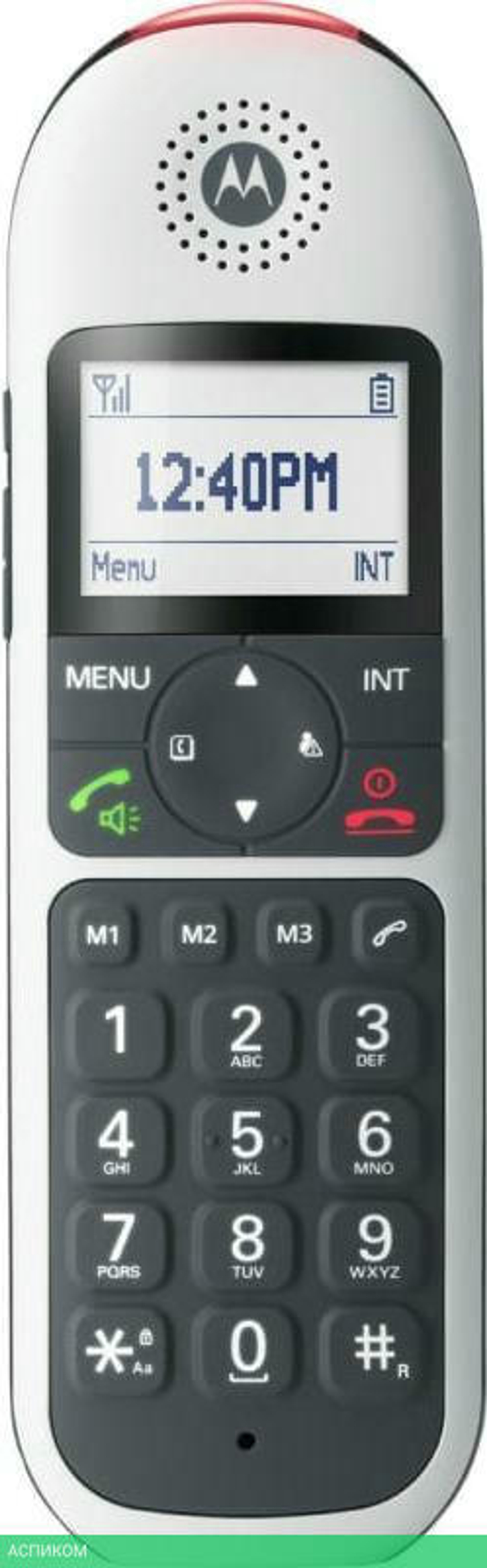 Радиотелефон DECT Motorola CD5001 черный/белый (107CD5001WHITE)