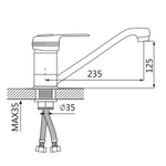 Смеситель для кухни Oute T38 T3803BC