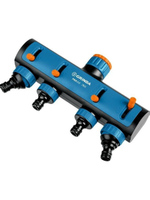 Поливочный распределитель GRINDA PROLine TS-4 четырехканальный, с внутренней резьбой 3/4"-1"