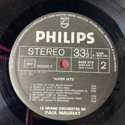 Винтажная виниловая пластинка LP Поль Мориа Le Grand Orchestre De Paul Mauriat Super HitsToccata and Penelope Vol.1 (France 1974)