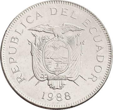 50 сукре 1988 Эквадор