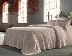 Покрывало ПИКЕ BAROC бежевый TIVOLYO HOME Турция