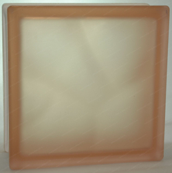 Купить Стеклоблок розовый матовый   окраска в массе Vitrablok  19x19x8