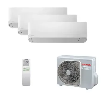 Мультисплит система на 3 комнаты Toshiba RAS-B07E2KVG-EE x 3 / RAS-3M18U2AVG-E
