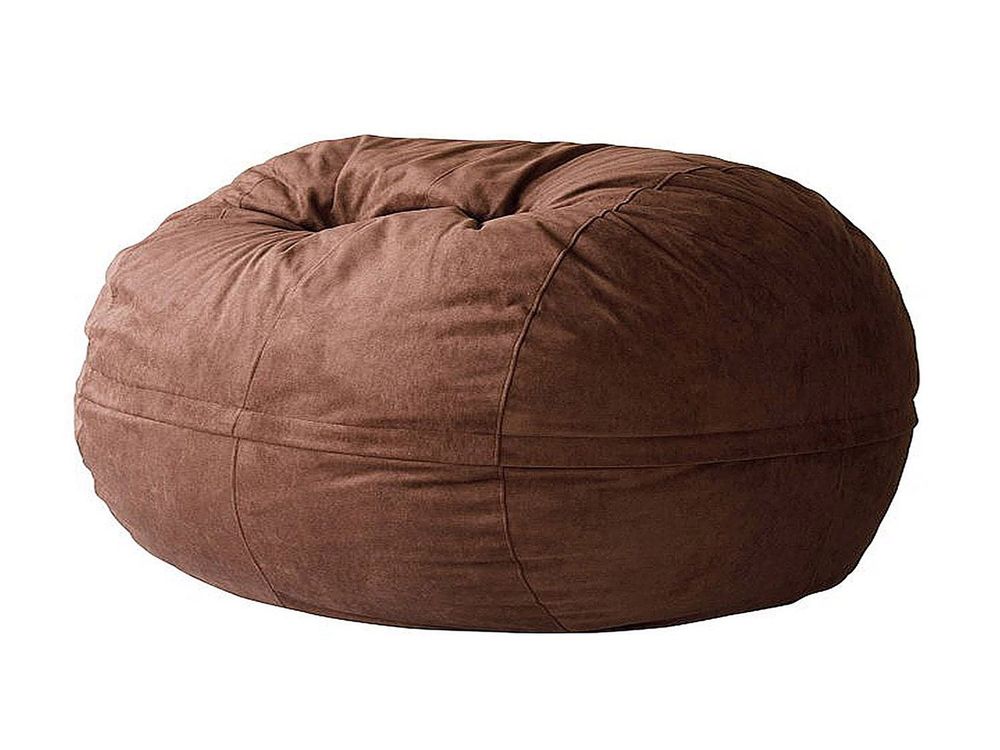 Кресло Софт 200х200 коричневое велюр