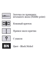 Крючки для рыбалки Saikyo KH-10006 Sode Ring BN