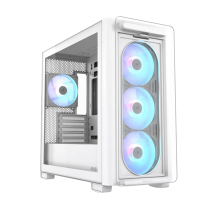 Корпус ASUS A23 PLUS TG ARGB WHITE mATX/mITX A23 PLUS TG/ARGB FANS/WHT//