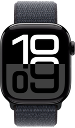 Apple Watch Series 10 46mm Jet Black Aluminum Case with Ink Sport Loop