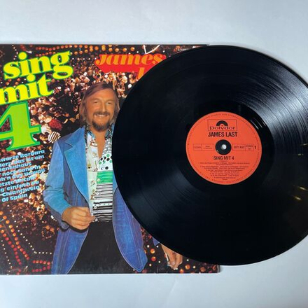 Винтажная виниловая пластинка LP James Last Джеймс Ласт Sing Mit 4 (Германия 1976)