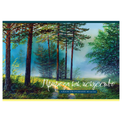 Альбом для рисования 40л., А4, на гребне "Природа как искусство", BG