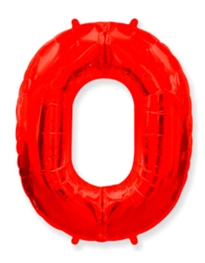 Цифра "0" Красный