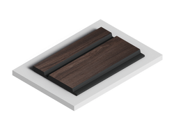 Стеновая панель HiWood декорированная, 270x12 см