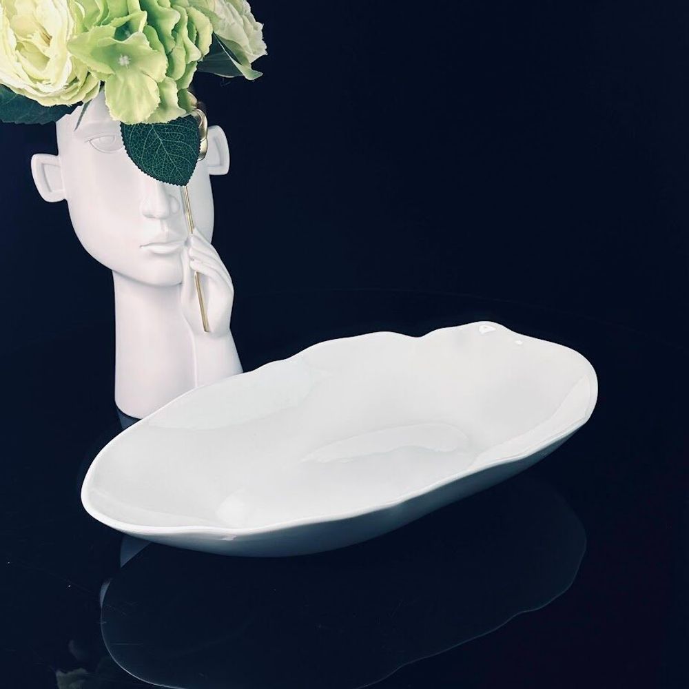 Lenardi 142-153 Блюдо 33,5см BIANCO в под.уп.(х12)Фарфор