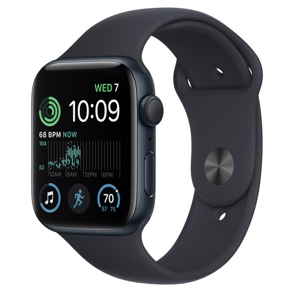 Смарт-часы Apple Watch Series SE (2nd Gen) 44mm, Midnight Aluminum Case with Midnight Sport Band (GPS)