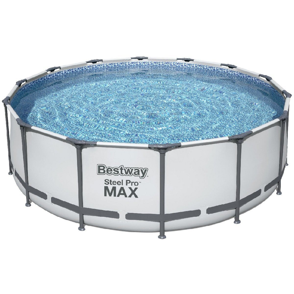Каркасный бассейн Bestway Steel Pro 5612Z (488х122 см) с картриджным фильтром, лестницей и тентом