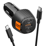 Автомобильная зарядка Spigen ESSENTIAL EV1133 3-PORT 113W BLACK