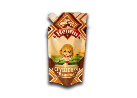 Сгущенка вареная "Неппи"  дой-пак (250гр.) упак 20 шт. 33