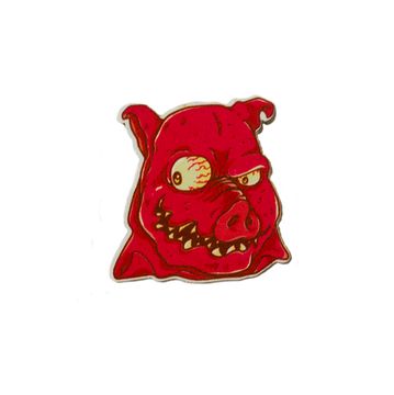 Деревянный значок. Энгри Свин