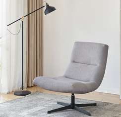 Крутящееся лаунж-кресло Soma, серое