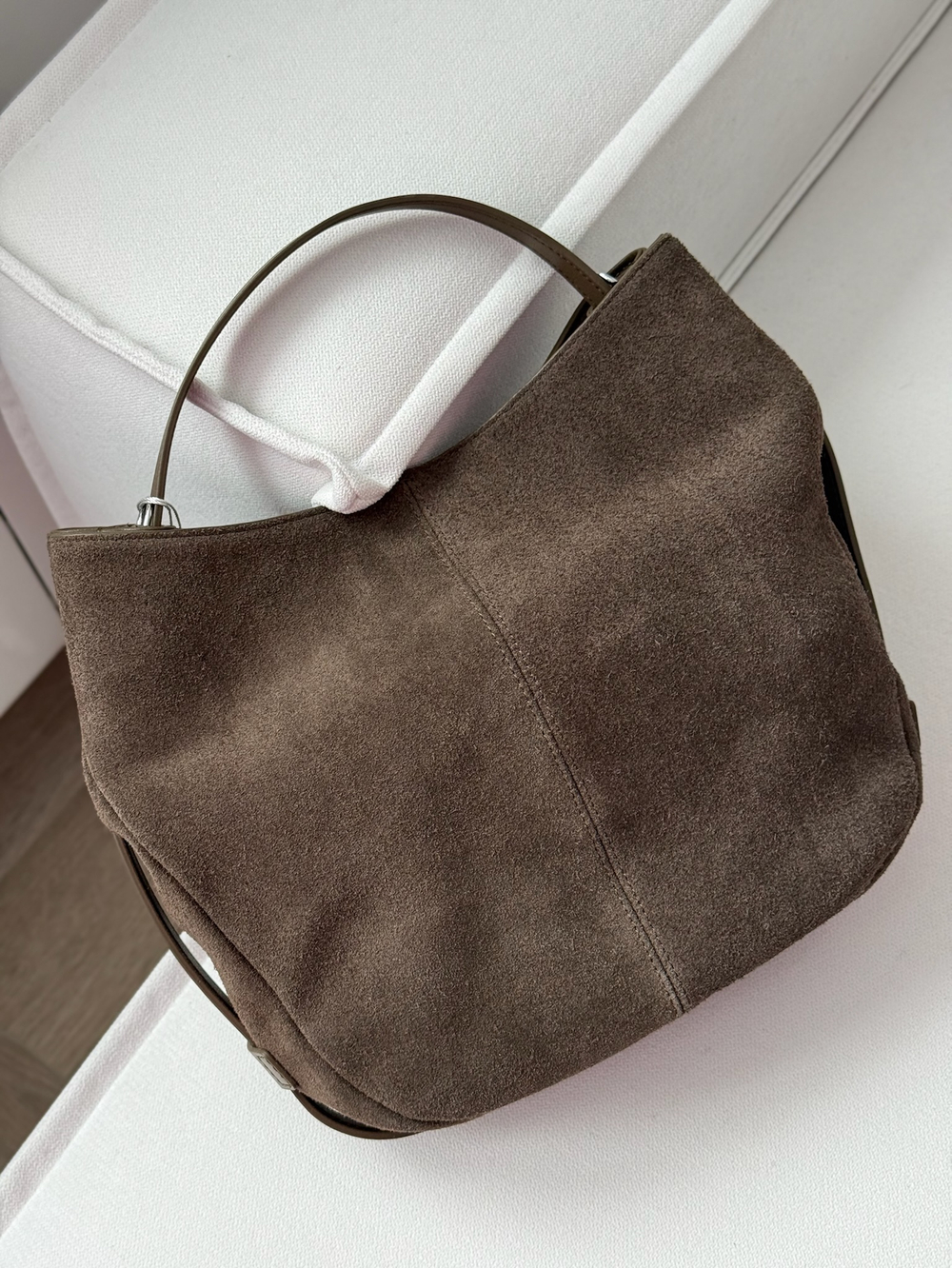 Сумка из натуральной замши