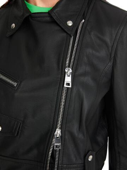 Marc Cain Куртка из натуральной кожи укороченная