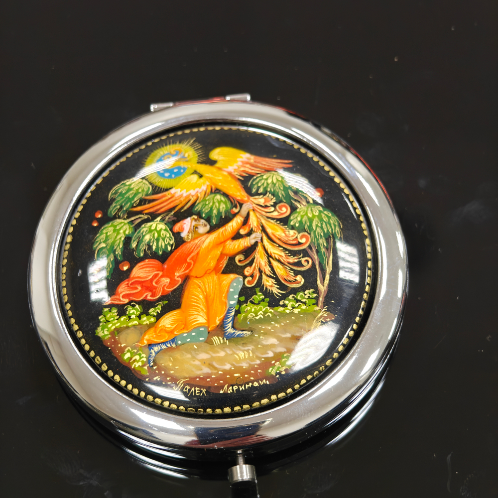 Ручное зеркало "Иван-царевич и Жар-птица" (худ. роспись Палех)
