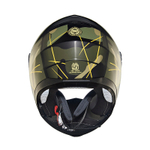 Шлем интеграл Royal Enfield, цвет - камуфляж-оливковый матовый, размер - XL (620 мм), арт. RRGHEP000589 (HESS22015MATT BLACK & OLIVE)