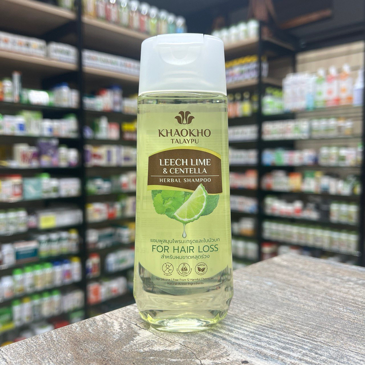Шампунь Khaokho Talaypu Leech Lime & Centella с экстрактами кафрского лайма и центеллы 185 мл