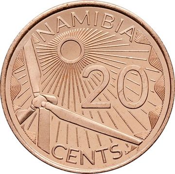 20 центов 2025 Намибия