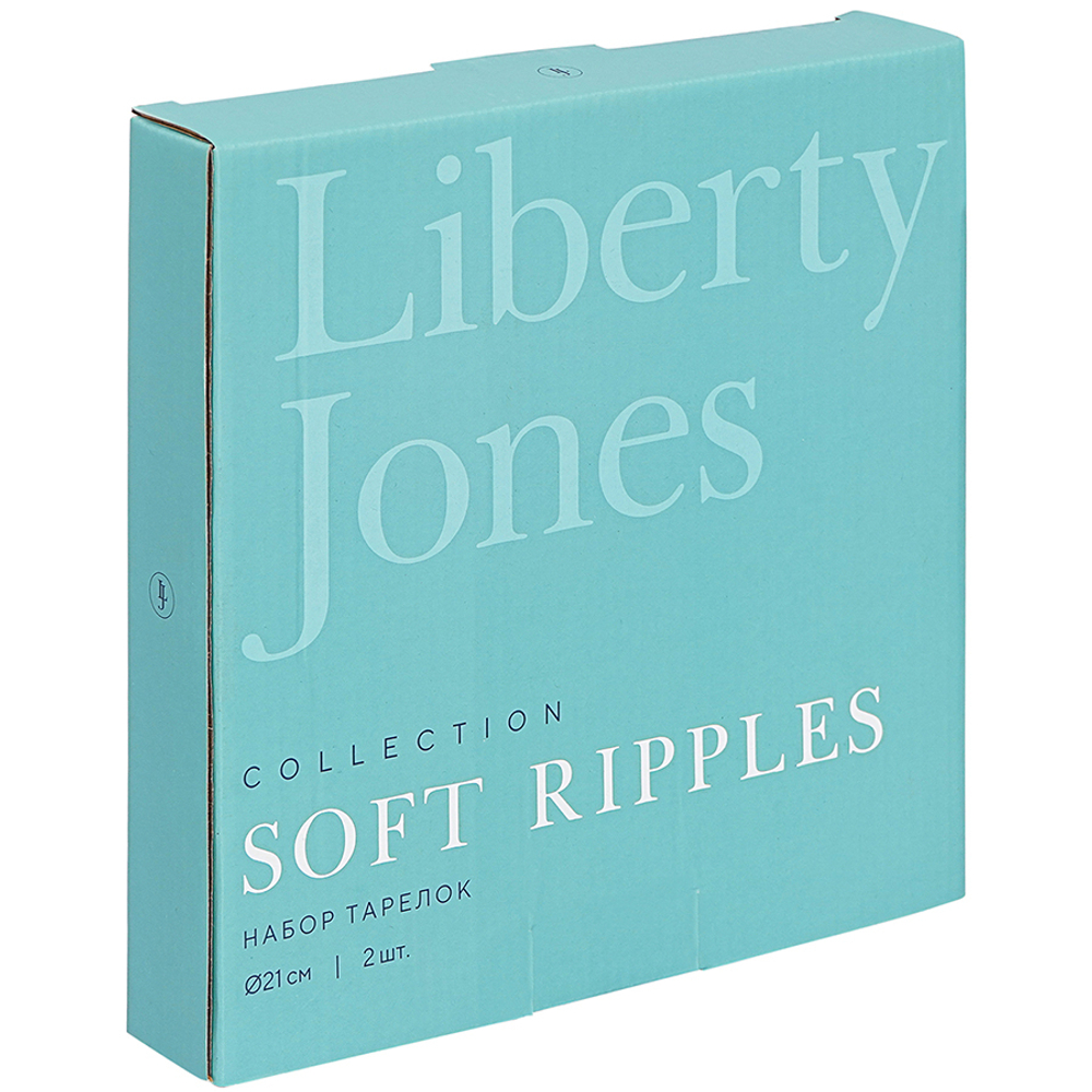 Набор тарелок soft ripples, dual glazing, D21 см, 2 шт.