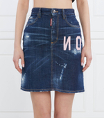 Юбка Icon Cracked Dsquared2 - темно-синий(S80MA0013 S30342)