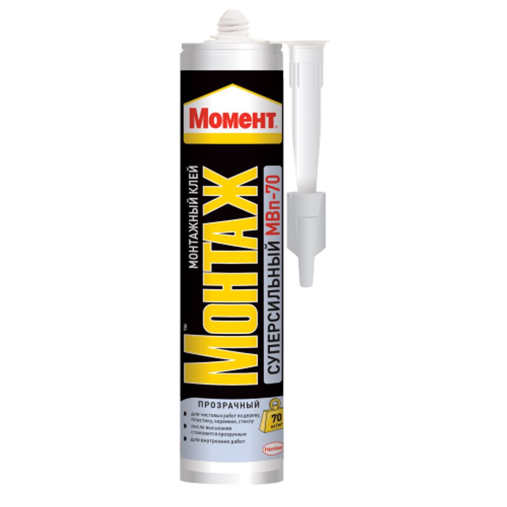 Жидкие гвозди Момент 1193517 Монтаж суперсильный прозрачный МВп-70 280 гр. | Момент