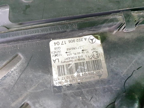 Битая Фара левая Mercedes S w222 (2013-2017) LED