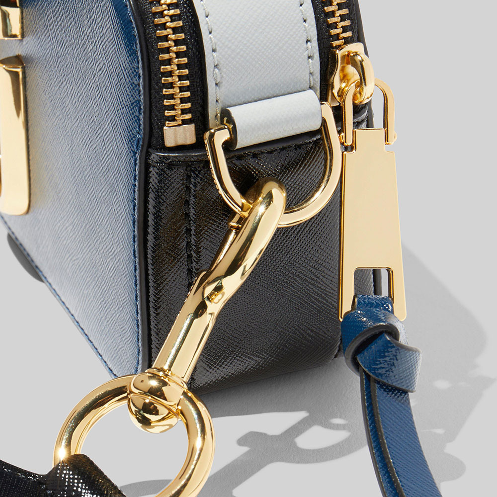 СУМКА MARC JACOBS LOGO STRAP SNAPSHOT NEW BLUE SEA MULTI