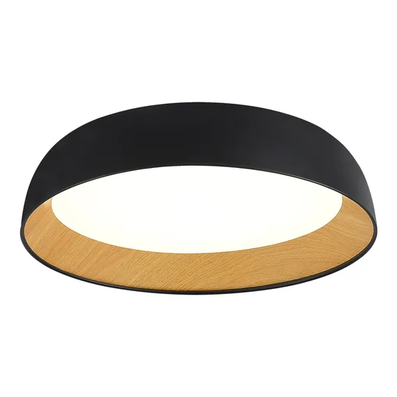 SLE1812-402-01 Светильник потолочный Черный, Древесный/белая LED 1*36W 4000K MUSE
