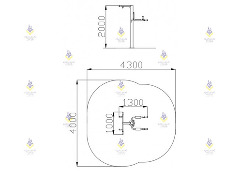 Уличный тренажер «Вертикальный пресс + Турник»