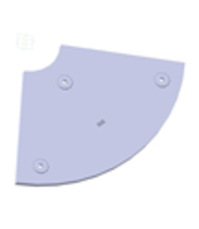 Бронелист торцевой сегмент (202) К160 М037 М (2220)