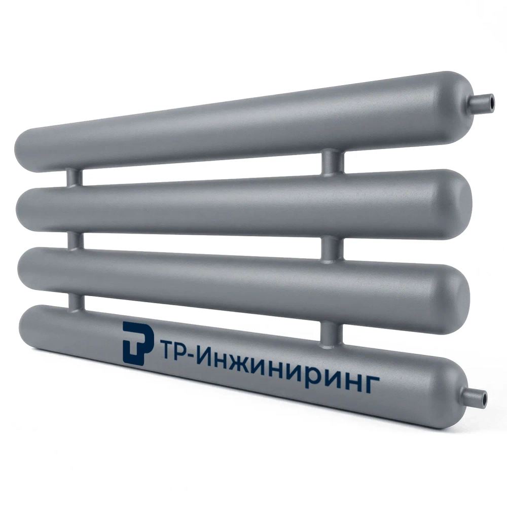 Регистр отопления РСЭ-4x159x4,0-7000 четырёхрядный секционный с эллиптическими заглушками