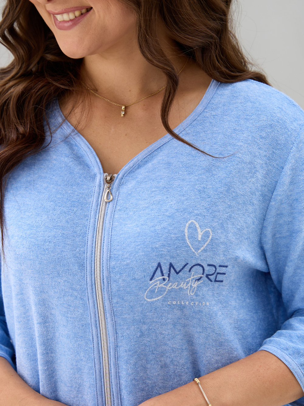 Халат Хм-562/голубой-п