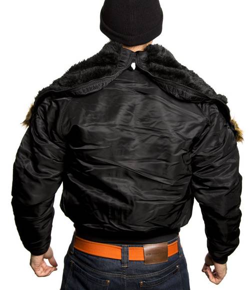 Куртка Мужская Alpha N-2B Flight Jacket (черная - black)