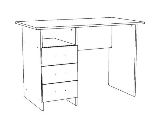 Стол письменный ДОРЕЛ-2 левый