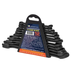 Ключи комбинированные, набор 12пр. (6-15, 17, 19мм) SIGMATOOL Sigmatool-5124MP BLACK