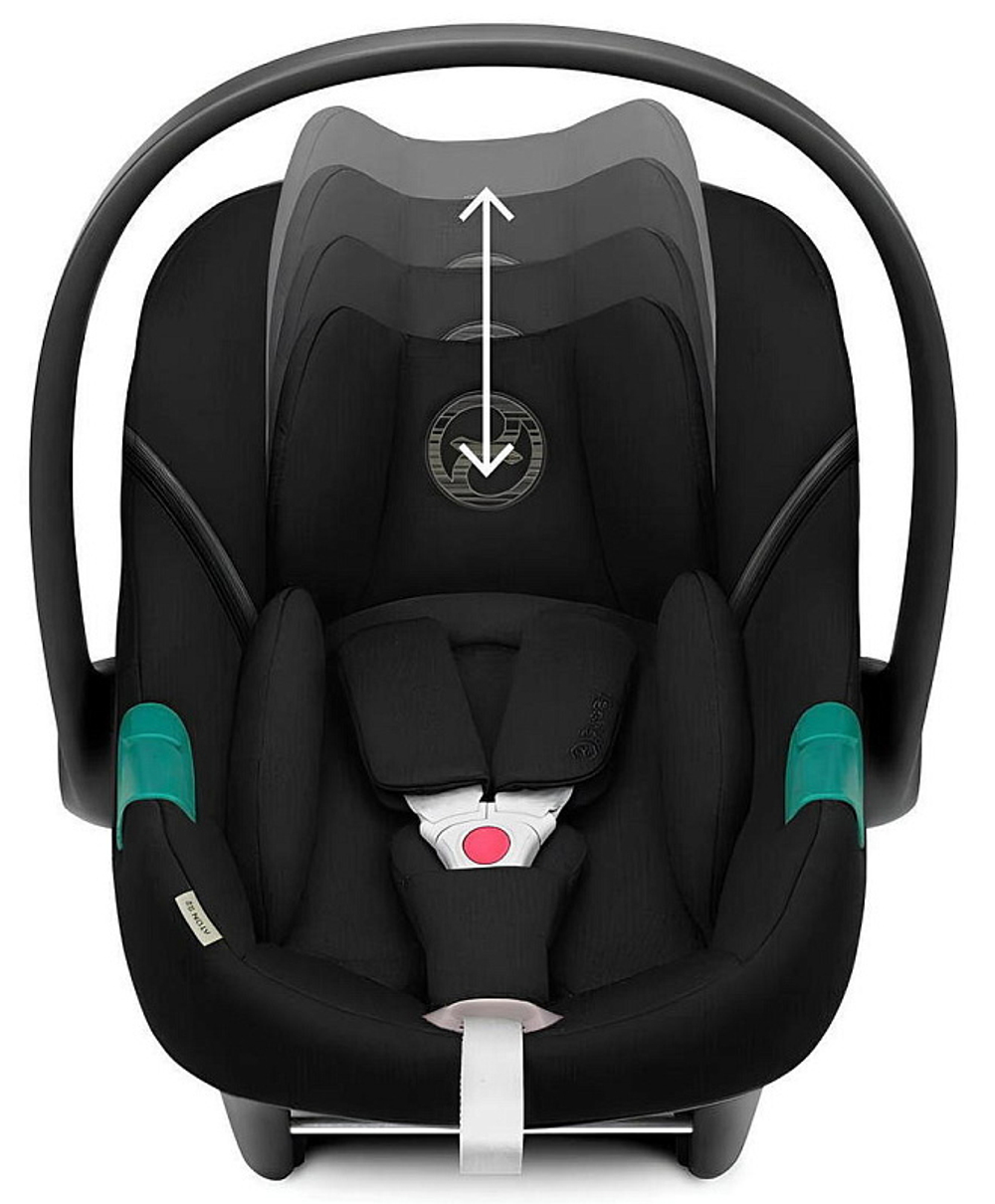 Коляска Cybex Balios S Lux TPE complete Aton S2 Moon Black 3 в 1 Almond Beige с дождевиками